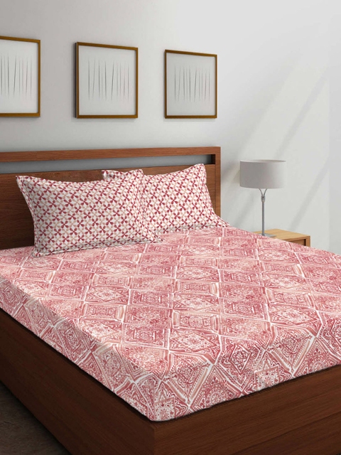 Boutique Living India Red & White 210 TC Cotton 1 Queen Bedsheet with 2 Pillow Covers
Boutique Living India Red & White 210 TC Cotton 1 Queen Bedsheet with 2 Pillow Covers