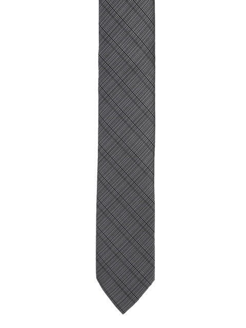 Louis Philippe Grey Woven Design Broad Tie
