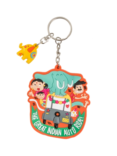 Chumbak Unisex Multicoloured Indian Auto Applique Perk Key Chain, Multi