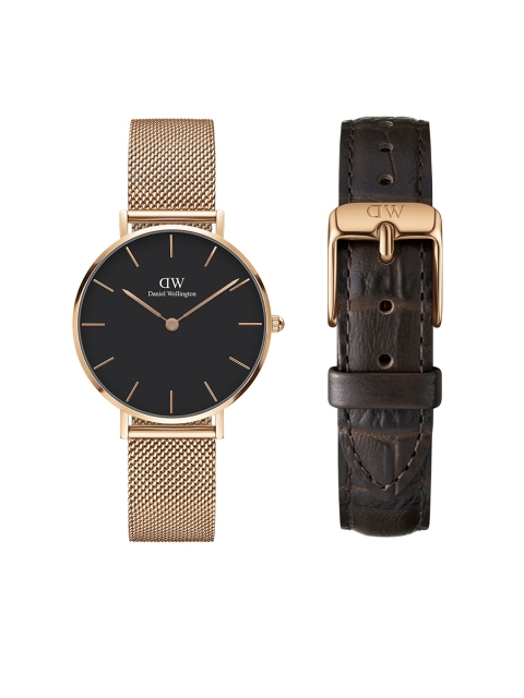 Daniel Wellington Women Watch Gift Set, Black