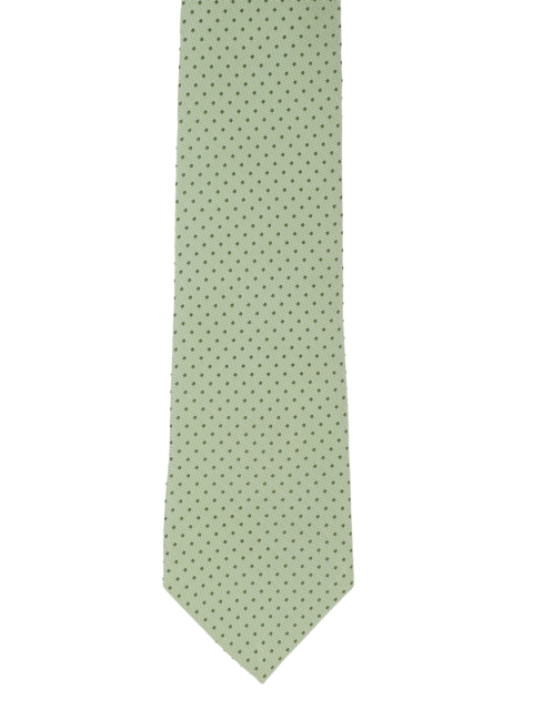Louis Philippe Green Woven Design Broad Tie