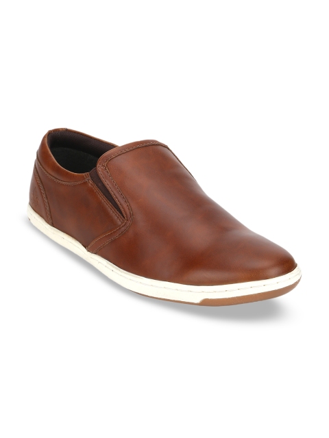 Bond Street By Red Tape Men Tan Slip-On Sneakers