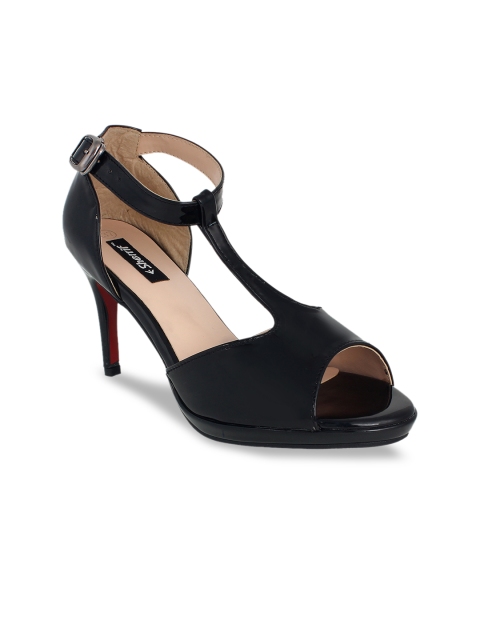 Sherrif Shoes Women Black Solid Stilettos