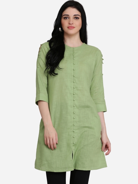 Eavan Women Green Solid Tunic