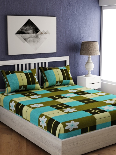 EverHOME Multicoloured Floral 144 TC Cotton 1 Queen Bedsheet with 2 Pillow Covers, Multi
EverHOME Multicoloured Floral 144 TC Cotton 1 Queen Bedsheet with 2 Pillow Covers, Multi