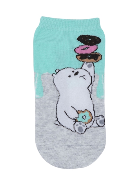 Cartoon Network Women Grey & Turquoise Blue Patterned We Bare Bears Ankle-Length Socks
Cartoon Network Women Grey & Turquoise Blue Patterned We Bare Bears Ankle-Length Socks