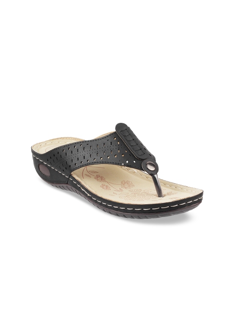 Mochi Women Black Solid Comfort Heels