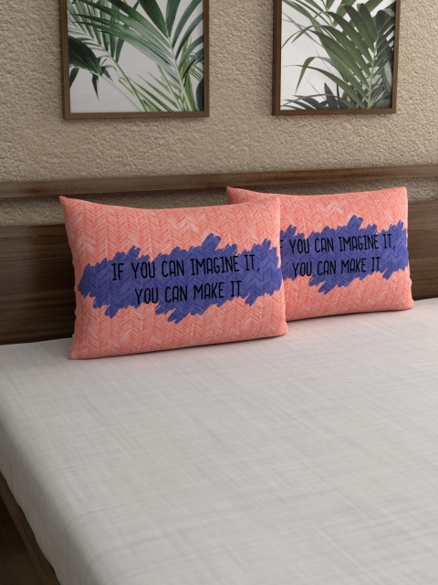 My Room Set Of 2 Peach-Coloured & Violet Abstract Printed 210TC Sateen Pillow Covers
My Room Set Of 2 Peach-Coloured & Violet Abstract Printed 210TC Sateen Pillow Covers