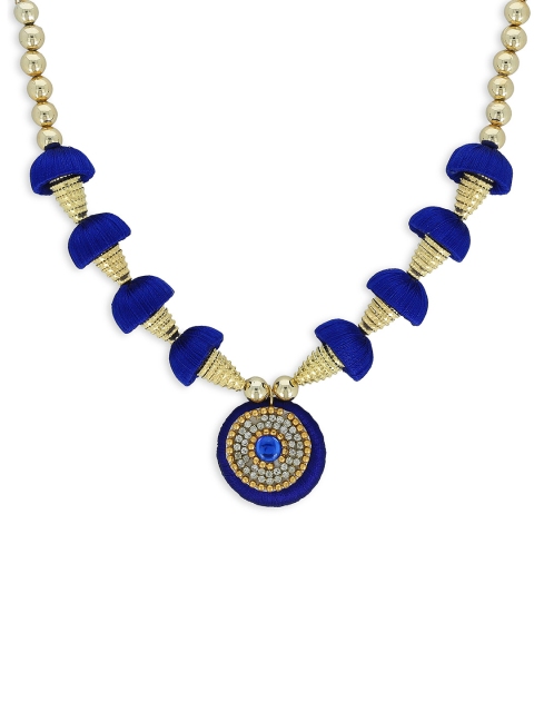 AKSHARA Dark Blue Chocker Necklace