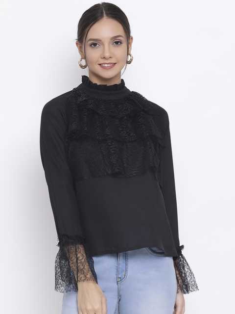 ALL WAYS YOU Women Black Solid Top