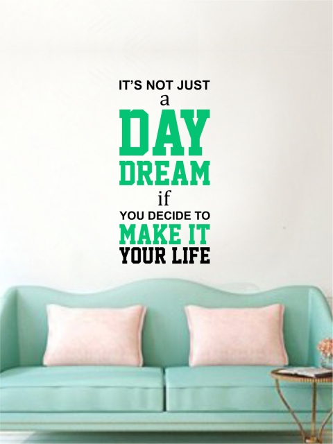 rawpockets Multicoloured Day Dream Quotes Printed Waterproof PVC Vinyl Wall Sticker, Multi
rawpockets Multicoloured Day Dream Quotes Printed Waterproof PVC Vinyl Wall Sticker, Multi