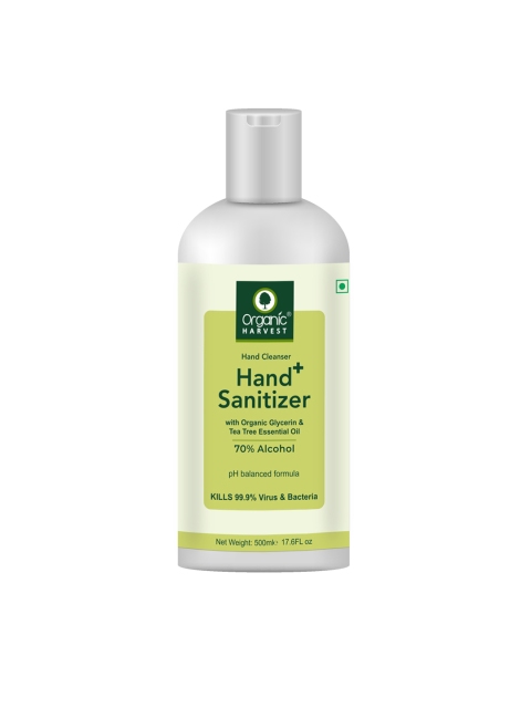 Organic Harvest Unisex Instant Anti-Bacterial 70% Alcohol Gel Hand Sanitizer 500 ml, Green
Organic Harvest Unisex Instant Anti-Bacterial 70% Alcohol Gel Hand Sanitizer 500 ml, Green