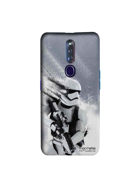 macmerise Grey & White Star Wars Trooper Storm Print Oppo F11 Pro Mobile Case