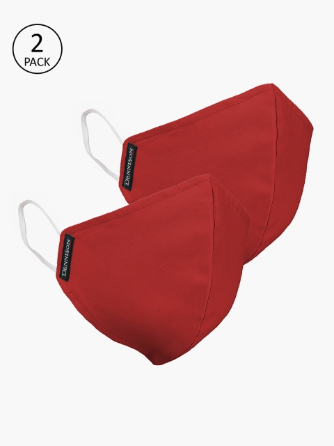 DENNISON Unisex 2 Pcs Rust Red 2-Ply Water & Stain Repellent Reusable Protective Masks
DENNISON Unisex 2 Pcs Rust Red 2-Ply Water & Stain Repellent Reusable Protective Masks