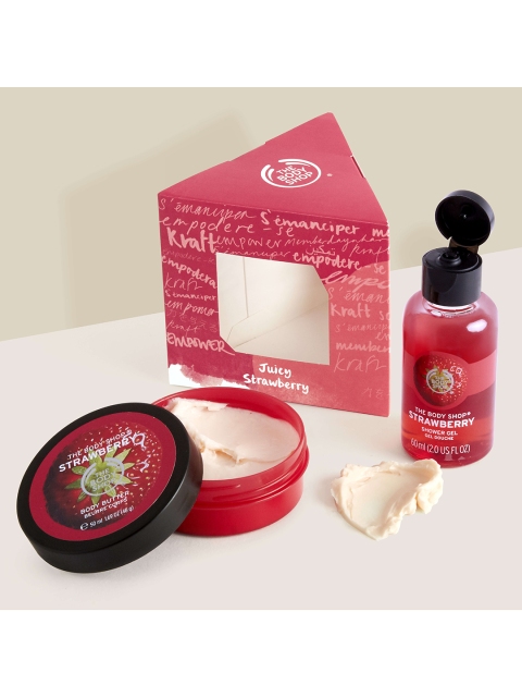 The Body Shop Set of 2 Juicy Strawberry Treats Shampoo with Body Butter 110 ml, Red
The Body Shop Set of 2 Juicy Strawberry Treats Shampoo with Body Butter 110 ml, Red