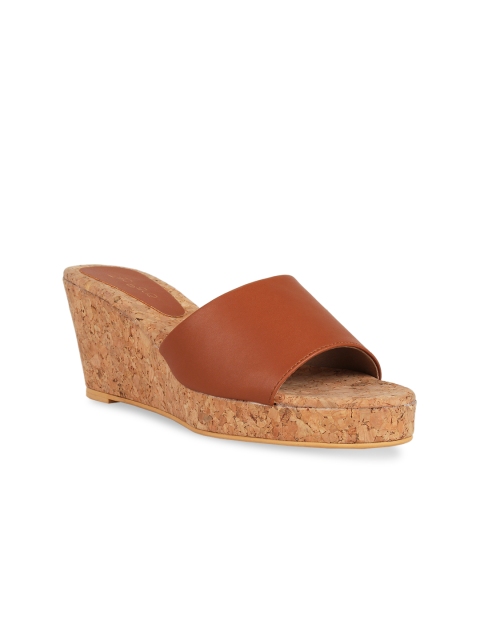 Tao Paris Women Tan Brown Solid Sandals