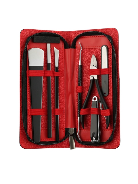 Foolzy Unisex Set Of 7 Stainless Steel Nail Remover, Lifter, Nail Filer And Cutter, Black
Foolzy Unisex Set Of 7 Stainless Steel Nail Remover, Lifter, Nail Filer And Cutter, Black