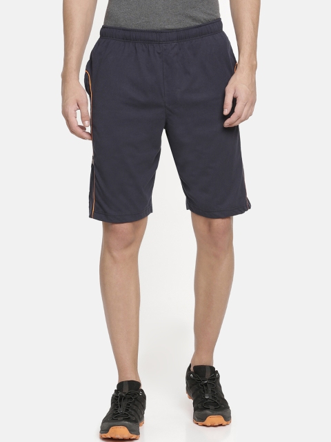 Macroman M-Series Men Navy Blue Solid M-Series Pro Regular Fit Sports Shorts