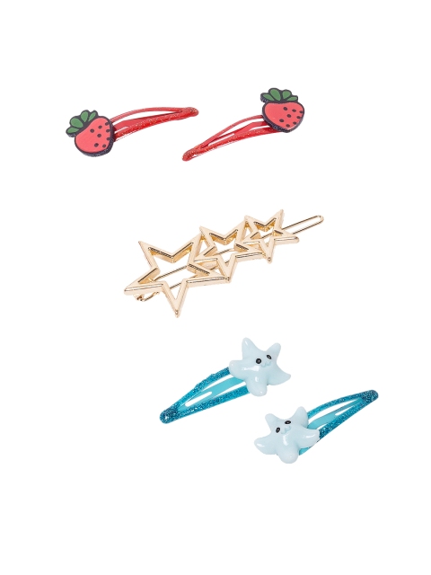 Golden Peacock Girls Multicoloured & Red Set of 3 Embellished Tic Tac Hair Clips, Multi
Golden Peacock Girls Multicoloured & Red Set of 3 Embellished Tic Tac Hair Clips, Multi