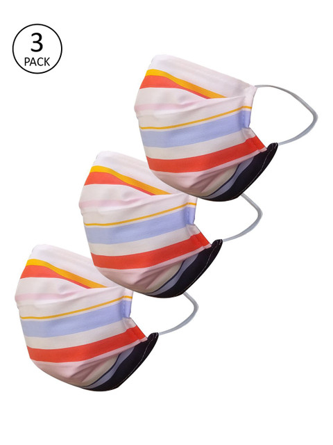 nestroots Unisex Pack of 3 Pcs White & Red Striped Reusable 2-Ply Protective Outdoor Masks
nestroots Unisex Pack of 3 Pcs White & Red Striped Reusable 2-Ply Protective Outdoor Masks