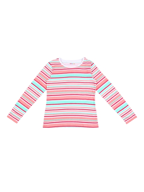 POPPERS by Pantaloons Girls Multicoloured Striped Round Neck Pure Cotton T-shirt, Multi
POPPERS by Pantaloons Girls Multicoloured Striped Round Neck Pure Cotton T-shirt, Multi