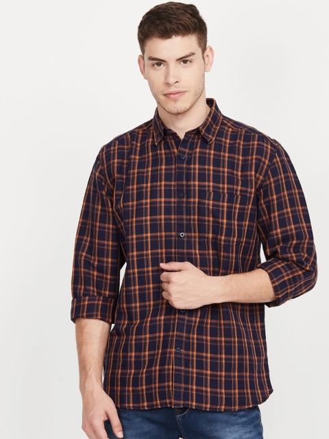 CODE by Lifestyle Men Navy Blue & Mustard Yellow Regular Fit Checked Linen Casual Shirt
CODE by Lifestyle Men Navy Blue & Mustard Yellow Regular Fit Checked Linen Casual Shirt