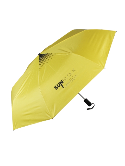 Johns Unisex Yellow & Black 585 3 Fold AOC Sun-Block Umbrella