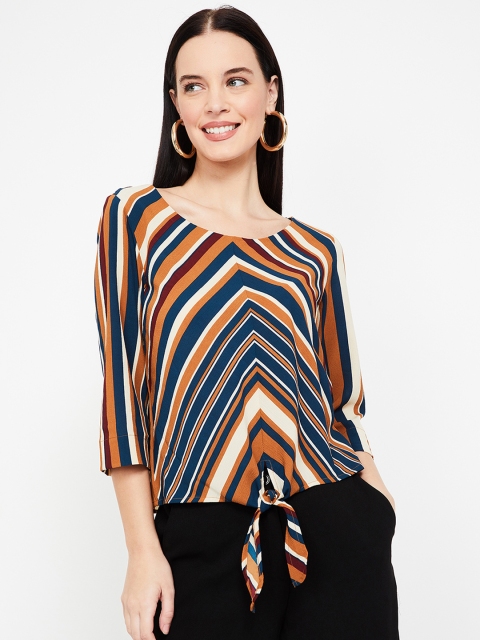 CODE by Lifestyle Women Multicoloured Striped Top, Multi