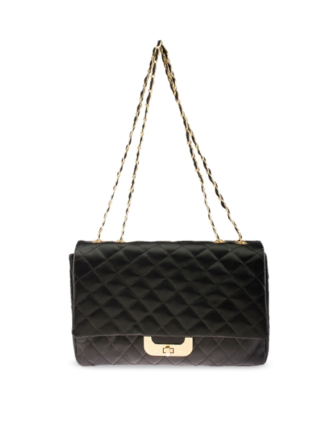 OsaiZ Women Black Textured Sling Bag