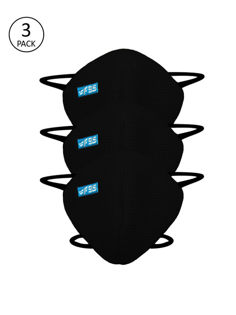 F Gear Unisex 3 Pcs Black Solid 7-Ply Anti-Bacterial Reusable Protective Outdoor Masks
F Gear Unisex 3 Pcs Black Solid 7-Ply Anti-Bacterial Reusable Protective Outdoor Masks