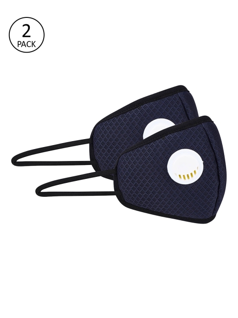 Fresh Filter Unisex Pack of 2 Pcs Navy Blue Reusable 6-Ply Protective Masks With Valve
Fresh Filter Unisex Pack of 2 Pcs Navy Blue Reusable 6-Ply Protective Masks With Valve
