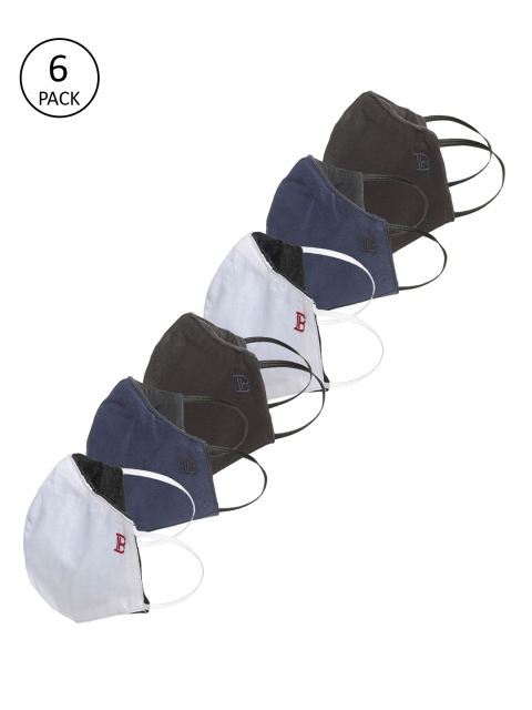 Bene Kleed Unisex 6 Pcs Anti Bacterial Reusable Heptashield Outdoor Fashion Masks, Multi