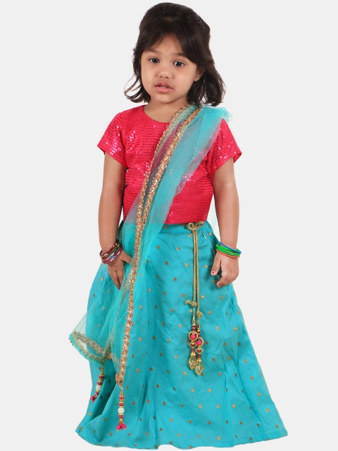 PASSION PETALS Girls Pink & Teal EMbellished Ready to Wear Lehenga & Blouse with Dupatta
PASSION PETALS Girls Pink & Teal EMbellished Ready to Wear Lehenga & Blouse with Dupatta