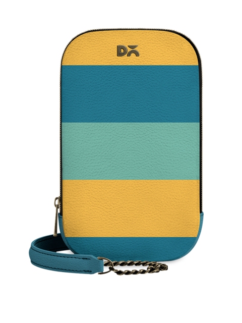 DailyObjects Blue & Yellow Printed Cross Body Bag