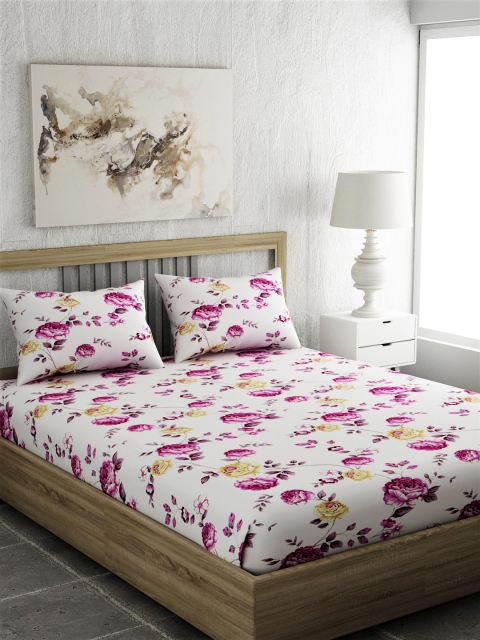 EverHOME Multicoloured Floral 210 TC Cotton 1 King Bedsheet with 2 Pillow Covers, Multi
EverHOME Multicoloured Floral 210 TC Cotton 1 King Bedsheet with 2 Pillow Covers, Multi