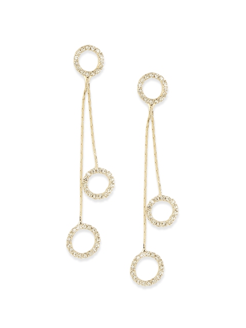 20Dresses Gold-Toned Geometric Drop Earrings