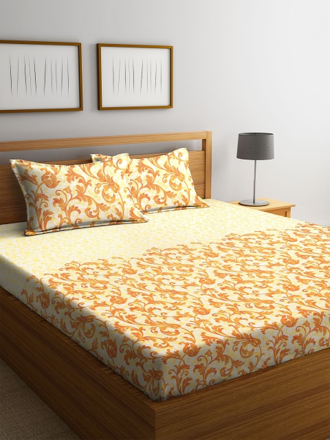 BOMBAY DYEING Yellow Ethnic Motifs 180 TC Cotton 1 King Bedsheet with 2 Pillow Covers
BOMBAY DYEING Yellow Ethnic Motifs 180 TC Cotton 1 King Bedsheet with 2 Pillow Covers