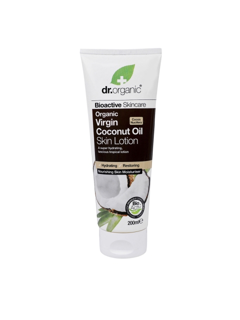 dr.organic Virgin Coconut Oil Skin Lotion 200 ml, Brown