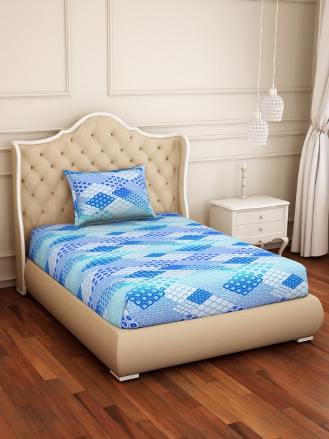 CORE Designed by SPACES Blue Geometric 104 TC Cotton 1 Single Bedsheet with 1 Pillow Cover
CORE Designed by SPACES Blue Geometric 104 TC Cotton 1 Single Bedsheet with 1 Pillow Cover