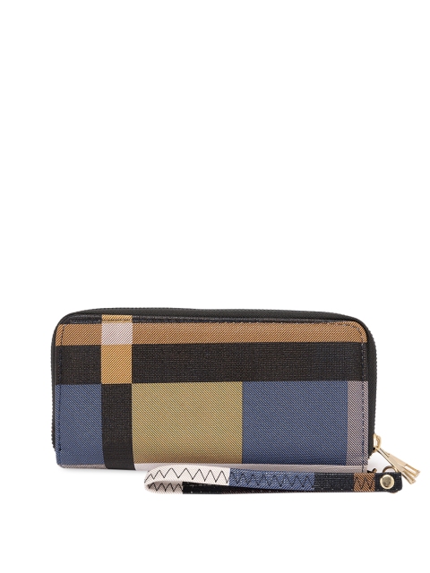 Satchel Bags Women Multicoloured Printed Zip Around Wallet, Multi