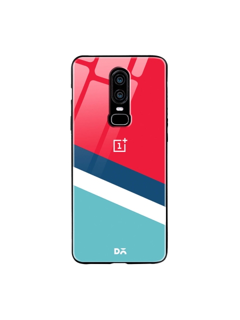 DailyObjects Red & Blue Winter Angles OnePlus 6 Glass Case