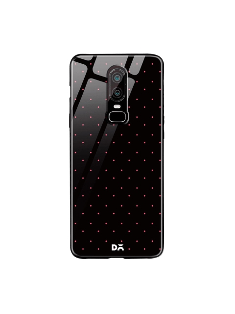DailyObjects Black & Red Constellation Dots OnePlus 6 Glass Case