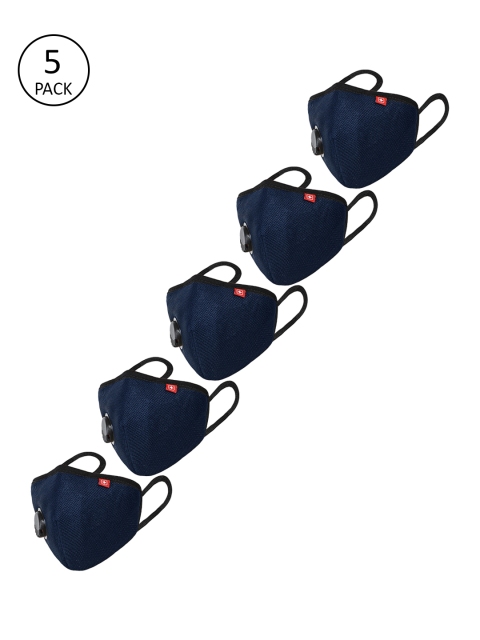 SWISS MILITARY Unisex 5 Pcs Navy Blue 3-Ply Valved Anti-Bacterial Protective Outdoor Masks
SWISS MILITARY Unisex 5 Pcs Navy Blue 3-Ply Valved Anti-Bacterial Protective Outdoor Masks