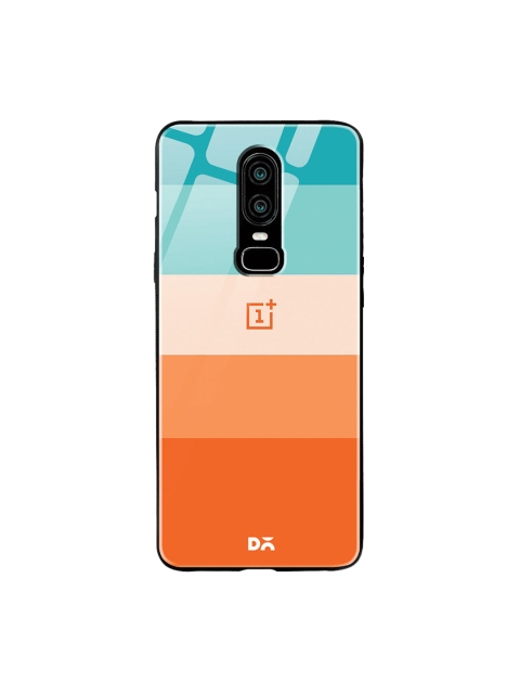 DailyObjects Blue & Pink Trio Quin OnePlus 6 Glass Case