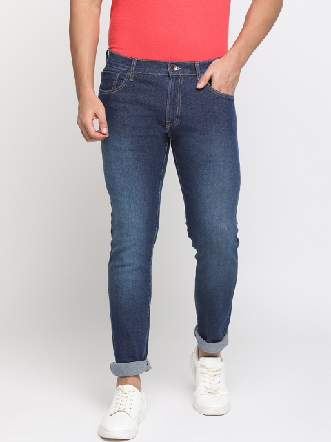 Pepe Jeans Men Blue Regular Fit Mid-Rise Clean Look Jeans