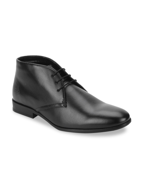 Bond Street By Red Tape Men Black Solid Formal Boots