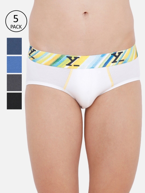 XYXX Men Pack Of 5 Multicoloured Solid Ultra Soft Antimicrobial Briefs XYBRF5PCKN35XXL, White
XYXX Men Pack Of 5 Multicoloured Solid Ultra Soft Antimicrobial Briefs XYBRF5PCKN35XXL, White