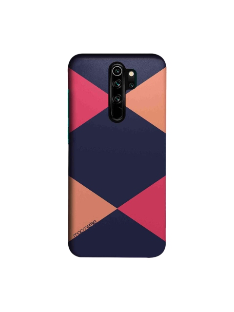 macmerise Navy Blue & Pink Criss Cross Sublime Xiaomi Redmi Note 8 Pro Back Cover