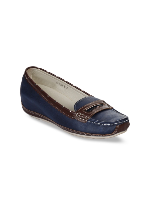 Liberty Women Navy Blue Slip-On Sneakers