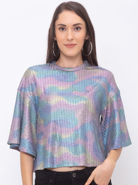 Globus Women Multicoloured Printed A-Line Top, Multi